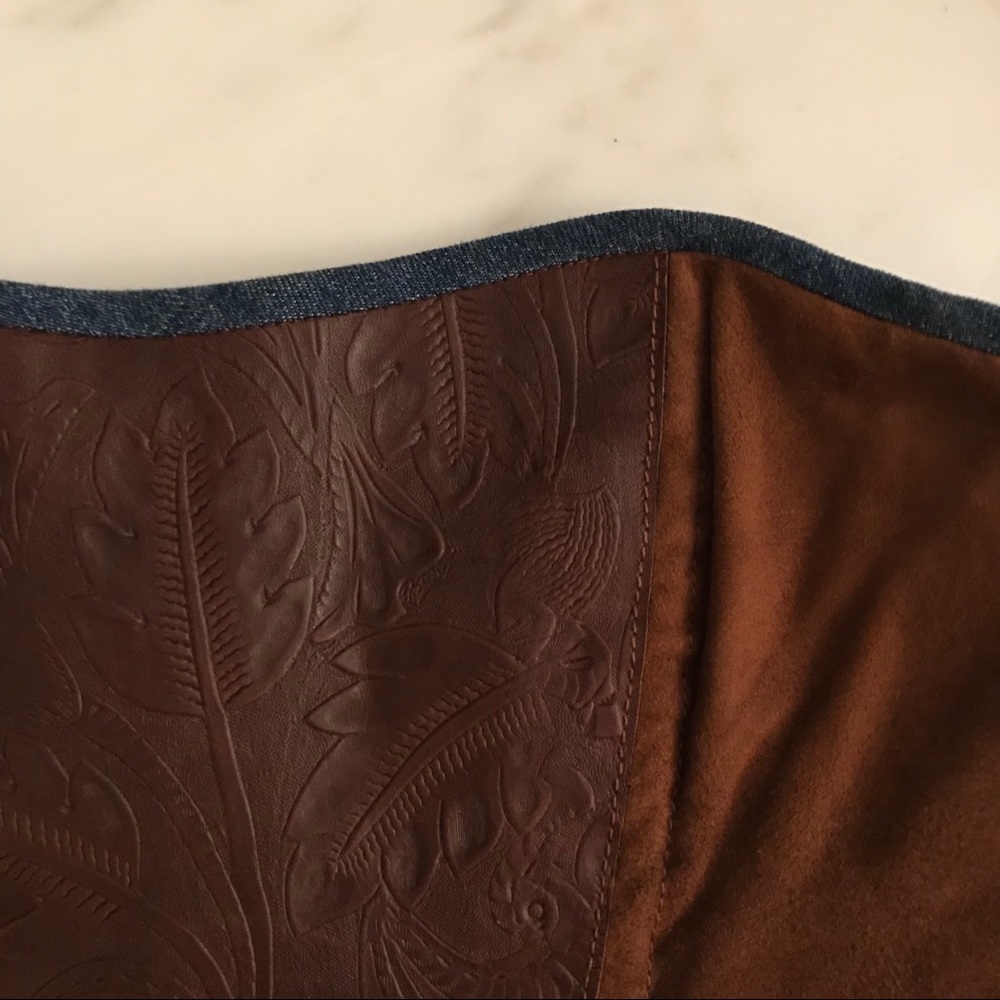 New Dolce & Gabanna strapless leather suede dress - Picture 6 of 7